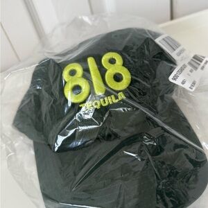 Good American Dark Green Hat with Neon Yellow Embroidery